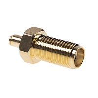 SMA(f) Blkh. for RG178, H8 nut, D-profile, w/o O-ring