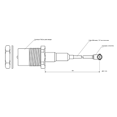 RF cable adaptor U.FL(f) to FME(m) BH, LP-088, 10 cm
