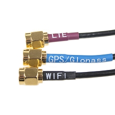 Antenna GPS/GLONASS/4G/WiFi Screw Mount E058, 3x SMA(m), 3x RG174