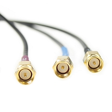 Antenna GPS/GLONASS/4G/WiFi Screw Mount E058, 3x SMA(m), 3x RG174