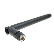 Antenna WiFi Connector Mount W402, 2.4 GHz, 90°/180°, 3 dBi, RP-SMA(f pin)
