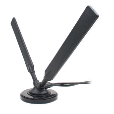 Antenna LTE MIMO Magnet Mount FLAT MT19, 5 dBi, 2x SMA(m), 2x RG58U/5m, IP65