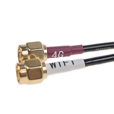 Antenna LTE/WiFi Mounting 046, SMA(m),SMA‐RP(f‐pin), RG174/3m