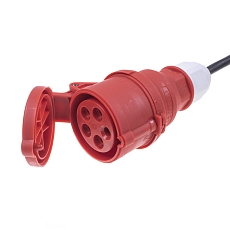 Adaptor CEE 5pin 16A - CEE 3pin 16A 230V 1m