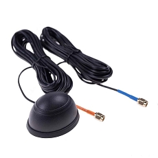 Antenna GSM/GPS Screw Mount CAP, SMA/SMA, RG174/5m