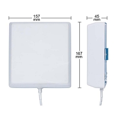 Antenna LTE Wall/Pole Mount, 7 dBi, N(f), RG58/3m, White