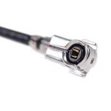 RF cable adaptor H.FL to MCX(f) St. BH, 1.37mm Coaxial Cable, L100mm