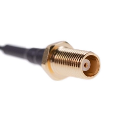 RF cable adaptor H.FL to MCX(f) St. BH, 1.37mm Coaxial Cable, L100mm