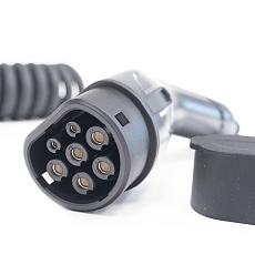 Charging cable - Type 2 / Type 2, 3x32A, 400V, 5m/3m, spiral