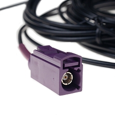 Antenna LTE MIMO/GNSS/WiFi Adhesive E316LM, 2.5 dBi, 1x FAKRA C (GNSS) 2x FAKRA D (LTE) 1x FAKRA Z (WIFI), 4x RG174/2m