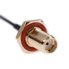 RF cable adaptor U.FL(f) to SMA(f) BH, LP-088, 8cm, Heat shrink tube