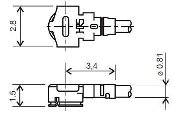 RF cable adaptor U.FL(f) to SMA(f), LP-040, 20cm