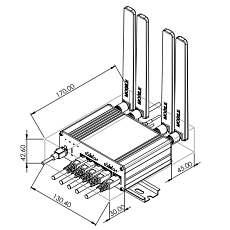 5G router Teltonika RUTC50, rysunek