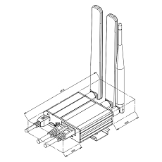 5G Redcap router Teltonika RUT271, rysunek