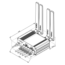 5G router Teltonika RUTM54, rysunek