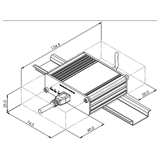 Teltonika TRM200 4G modem, rysunek