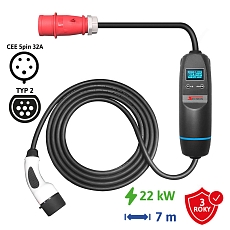 Przenośna ładowarka samochodowa SECTRON 22kW, 7 me Przenośna ładowarka samochodowa SECTRON 22kW, 7 me