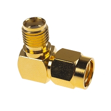 Antenna Connector Adapter RP-SMA(m) to SMA(f) Right Angle