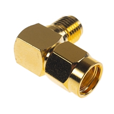 Antenna Connector Adapter RP-SMA(m) to SMA(f) Right Angle
