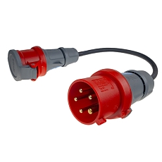 Adaptor CEE 5pin 16A - CEE 5pin 32A 400V 0,4m