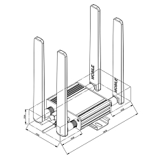 Modem Teltonika TRM500 5G, rysunek
