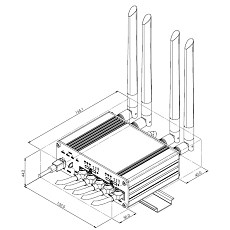 Teltonika LTE Router RUTX12 wymiary