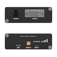 Bramka Teltonika TRB142, strona boczna Bramka Teltonika TRB142, strona boczna