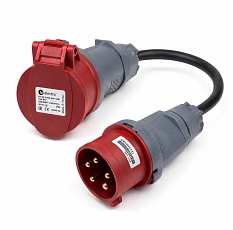 Adaptor CEE 5pin 16A - CEE 5pin 32A 400V 0,4m