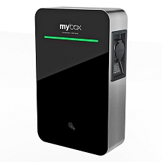 MyBox PROFI 2x22kW - LCD 5', temperature kit, OVP, 2 cables Type 2, 5m