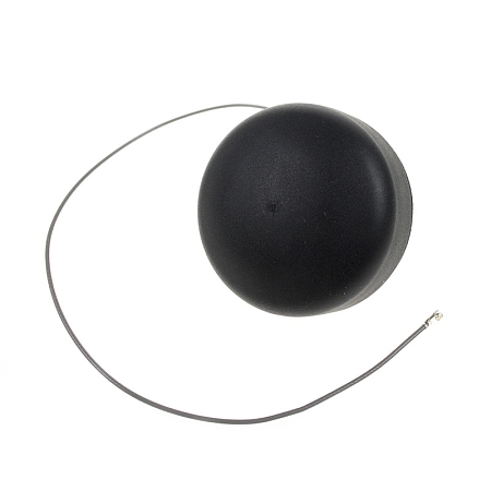 Antenna WiFi Screw Mount R36, 2.4 GHz, 0 dBi, U.FL088/30cm, IP67, Rubber Protective Coating