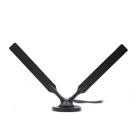Antenna LTE MIMO Magnet Mount FLAT MT19, 5 dBi, 2x SMA(m), 2x RG58U/5m, IP65