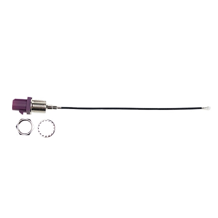 RF cable adaptor U.FL(f) to FAKRA(m)D thread, LP-088, 12 cm