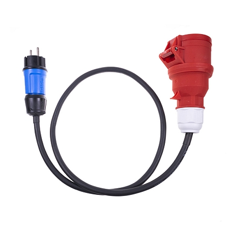 Adaptor CEE 5pin 16A - CZ SCHUKO 16A 230V 1m