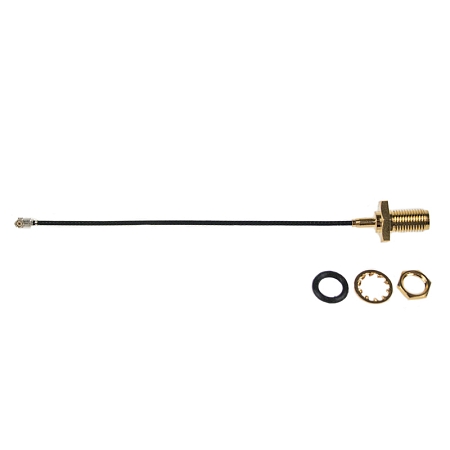 RF cable adaptor U.FL(f) to RP-SMA(pin m) B/H JACK, LP-088, 20 cm