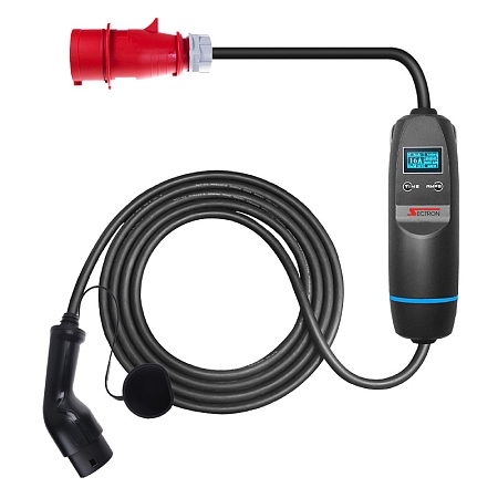 SECTRON Portable charger for electric car 16A, 400V, CEE 5pin - Type 2, lenght 10m