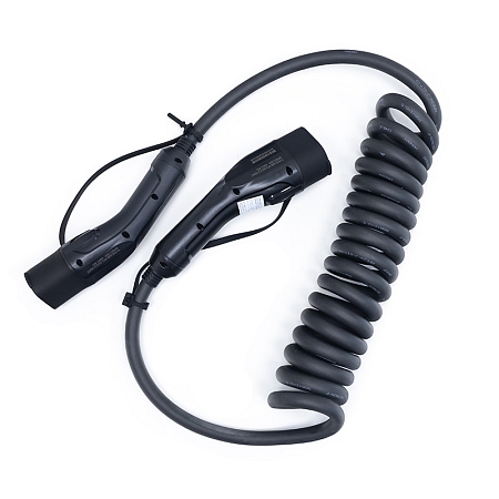 Charging cable - Type 2 / Type 2, 3x32A, 400V, 5m/3m, spiral