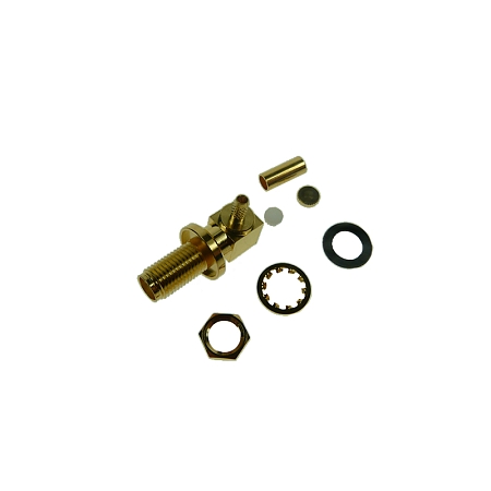 SMA jack crimp Bulkhead IP65 TGG